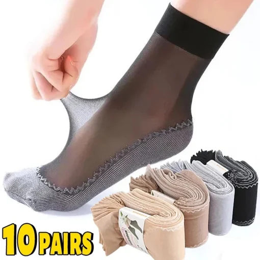 1020 pares de meias curtas femininas ultrafinas