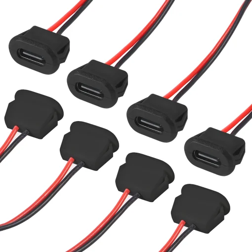 10PCS Conector USB Tipo C à prova d'água