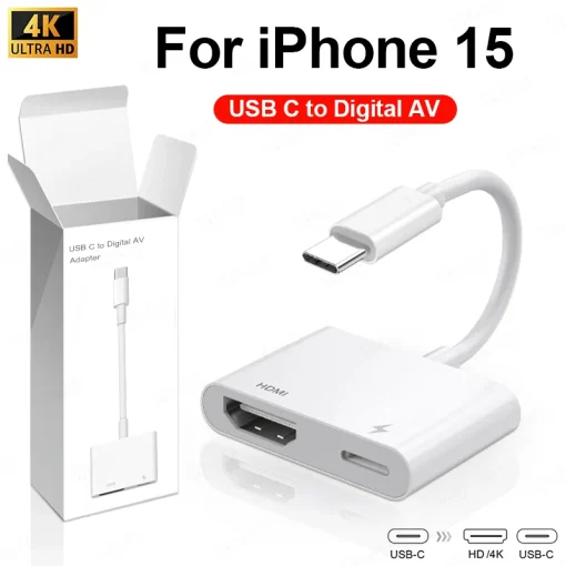 Adaptador USB C para HDMI para iPhone 15 Pro