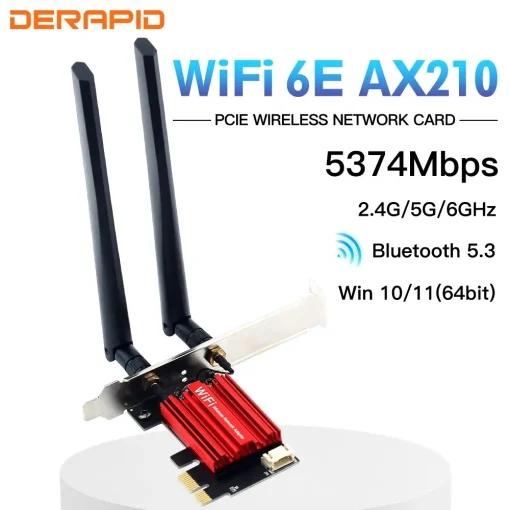 Adaptador Wi-Fi AX210 5374Mbps