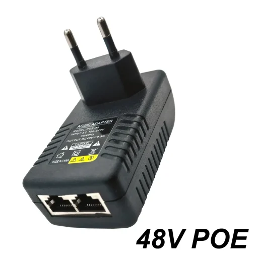 Adaptador de Alimentação POE 48V 0,5A para Injector