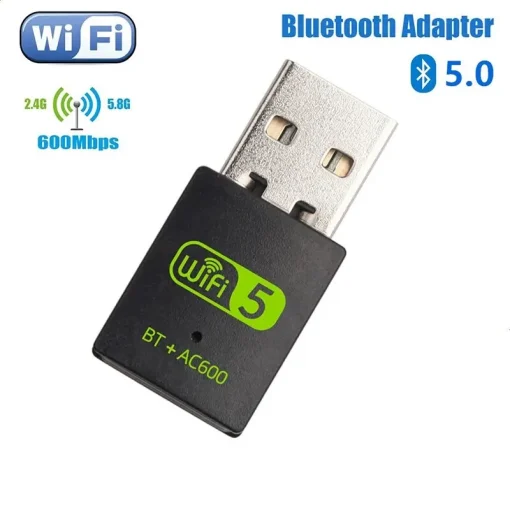 Adaptador de Rede Sem Fio Dual-Band de 600M