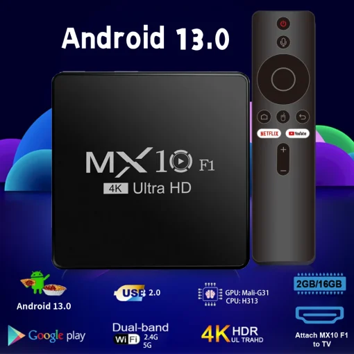 Android TV Box Decodificador 2024 4K