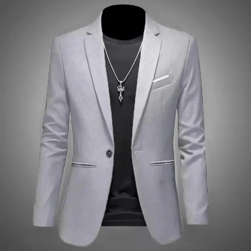 Blazer casual de boutique da moda masculina