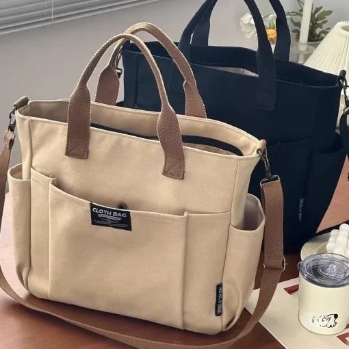 Bolsa Feminina Estudante Porta Tudo Minimalista Urbana