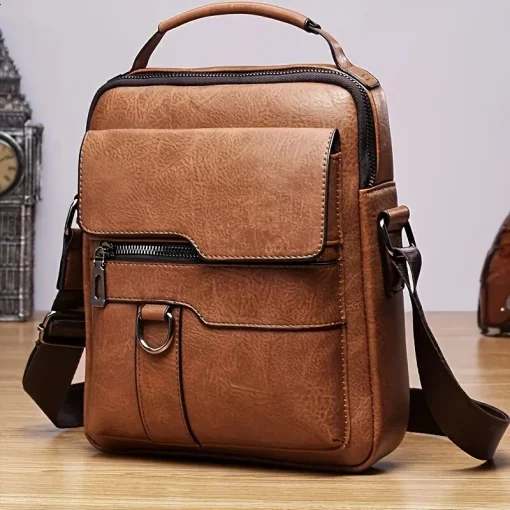 Bolsa Tiracolo Masculina Couro PU