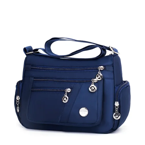 Bolsa de Ombro Casual Feminina Oxford Impermeável