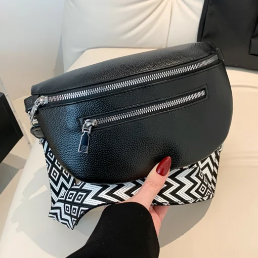 Bolsa de cintura feminina multibolsos