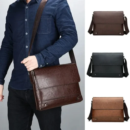 Bolsa executiva couro PU masculina