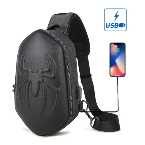 Bolsa peitoral executiva com carregamento USB