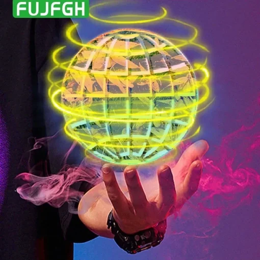 Boomerangue bola voadora com luzes LED Flyorb