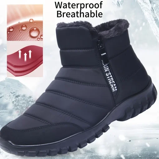 Bota Coturno Masculina Impermeável de Inverno