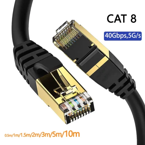 Cabo Plano Ethernet Cat 8 2000Mhz 40Gbps