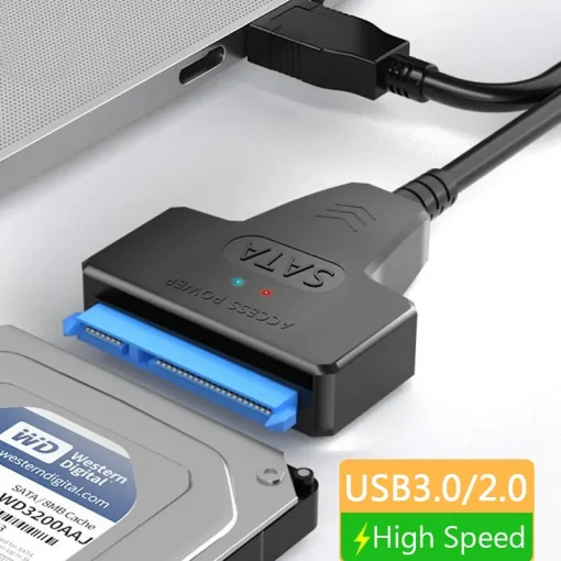 Cabo SATA para USB 3.02.0 até 6 Gbps