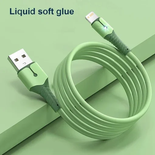 Cabo USB de Silicone Líquido para iPhone