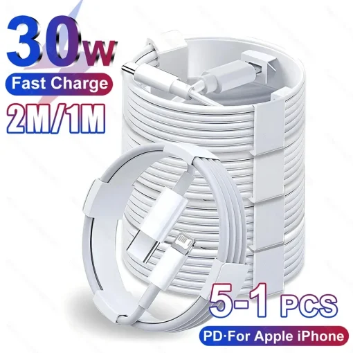 Cabo de carregamento rápido de 30W para iPhone