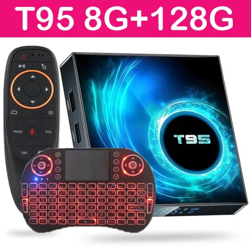 Caixa Android 14 H616 com TV Box T95