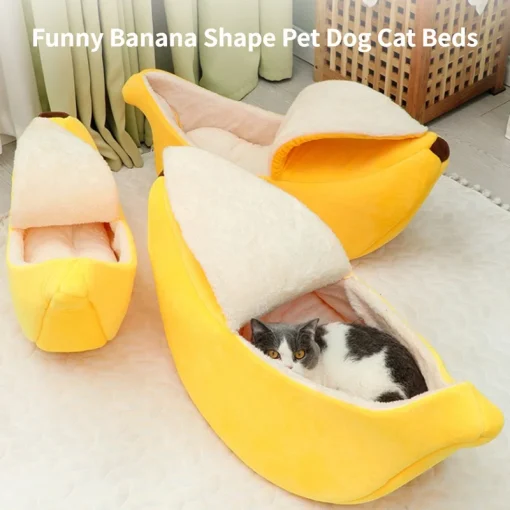 Cama de Banana para Gato Divertida e Aconchegante