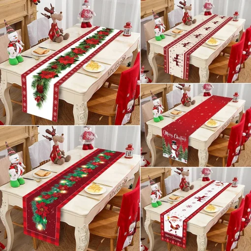 Caminho de Mesa de Natal Decoração para Mesa do Natal