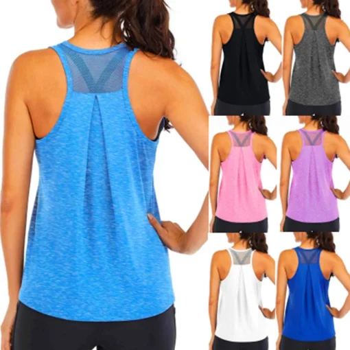 Camisa de Yoga Feminina Novo Estilo Solta Fitness