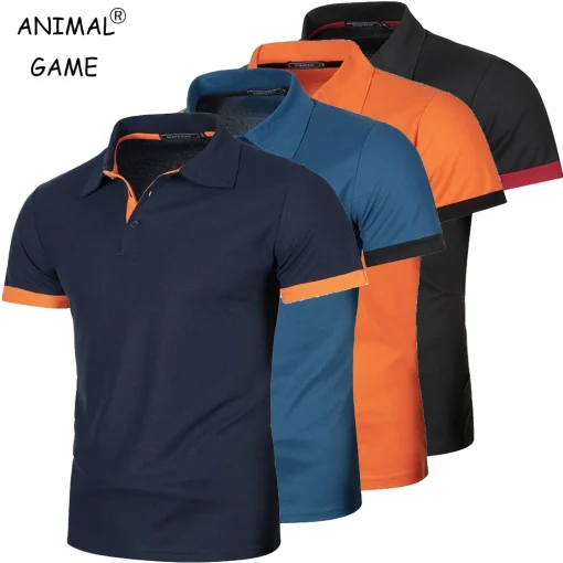 Camiseta Polo Masculina Manga Curta Leve Casual Lapela