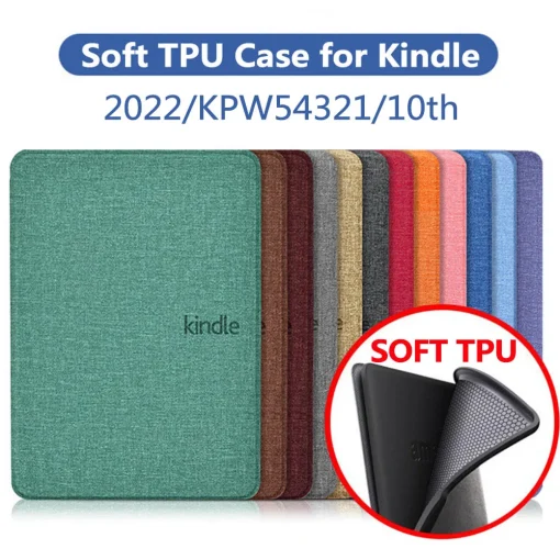 Capa macia de TPU para Kindle Paperwhite 2 1 3 4 5 6 7 8 9 10 11 Gerações