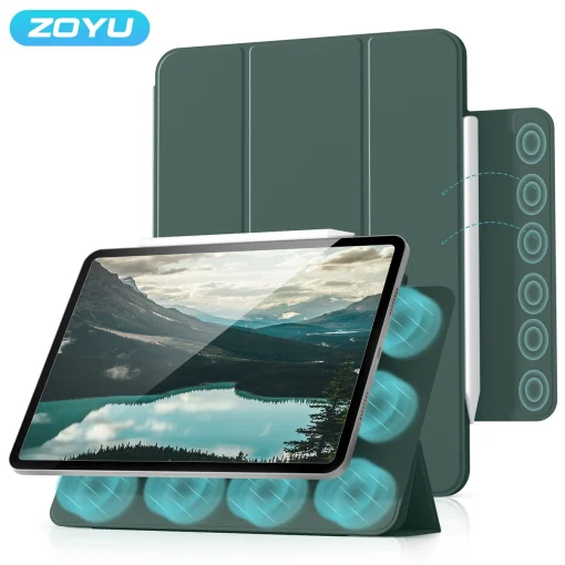 Capa magnética ZOYU para iPad 10 10.9 2022 Pro 11 12.9