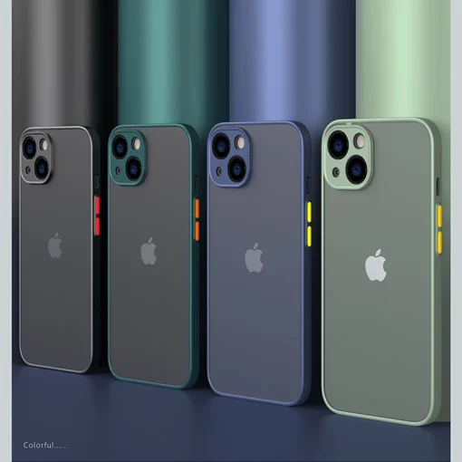 Capa para iPhone à prova de choque com armadura de silicone