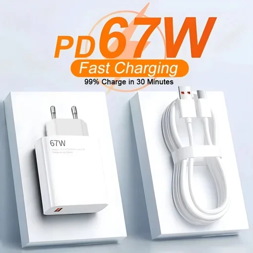 Carreg. Ráp. 67W USB p Xiaomi, Redmi