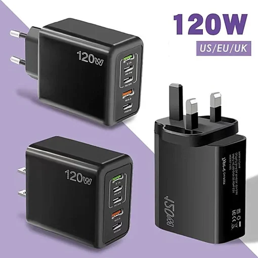 Carregador USB Portátil QC3.0 e USB-C