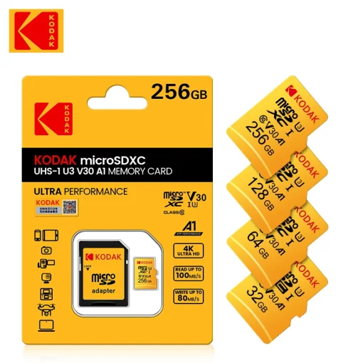 Cartão de Memória Original Kodak U3 A1 V30 MicroSD