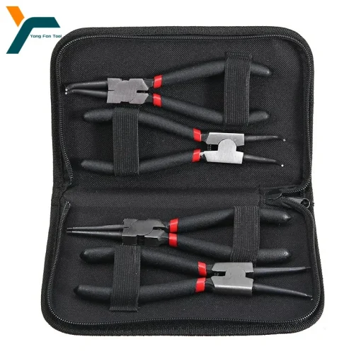 Conjunto de pinças 4Pcs Circlip 7'' Pinças de nariz