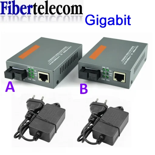 Conversor de mídia de fibra Gigabit HTB-GS-03