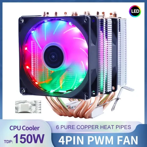 Cooler processador RGB 6 Heatpipes 150W