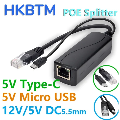 Divisor POE HKBTM 48V para 5V 12V