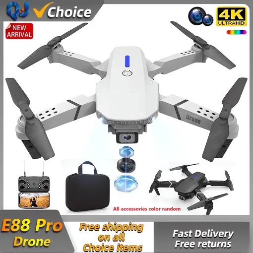 Drone 2024 E88Pro RC 4K