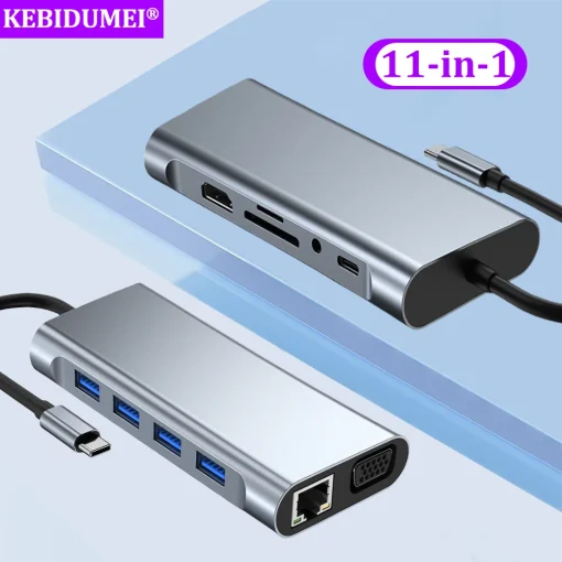 Estações de Acoplamento USB C 11-em-1