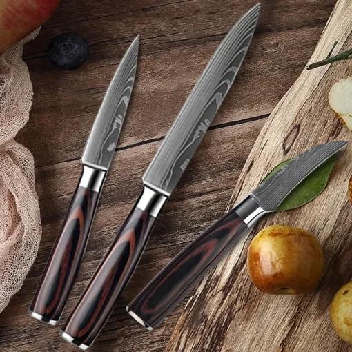 Facas de Cozinha Facas para Chef Cutelo Facas para Fruta e Vegetais Faca para Fatiar Faca Santoku Facas para Cozinhar