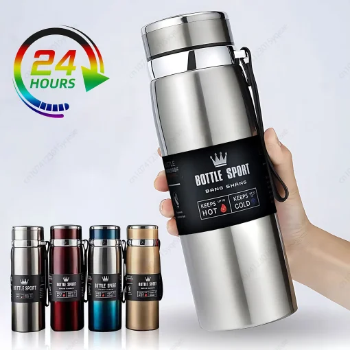 Garafona térmica 1000ml Thermos à prova de vazamento