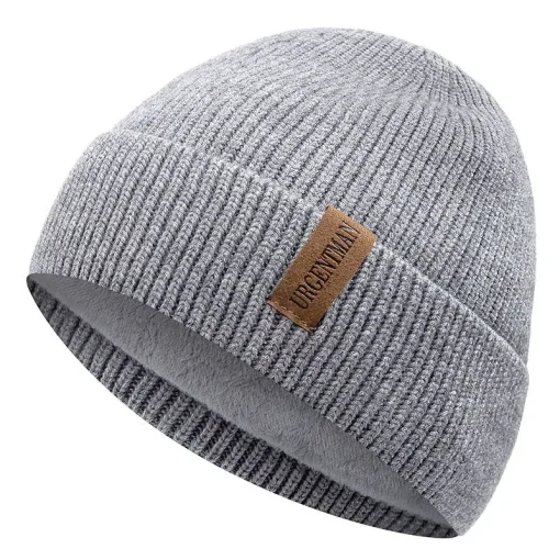 Gorro de inverno unissex de lã quente e estiloso