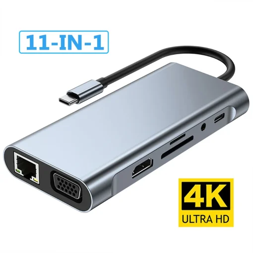 HUB 11 em 1 Tipo C USB 3.0 HDMI