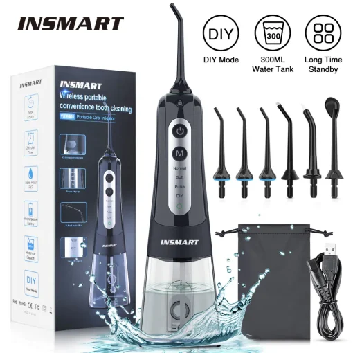 INSMART Irrigador Oral Fio Dental Água Teeth