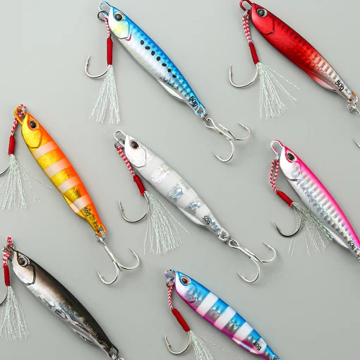 Isca de pesca com metal Jig