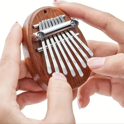 Kalimba Mini 8 Teclas Madeira Premium