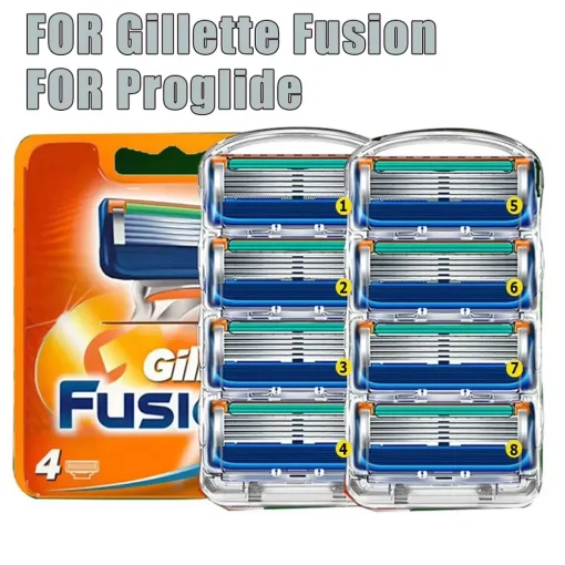 Lâminas de Barbeador para Gillette Fusion Proglide