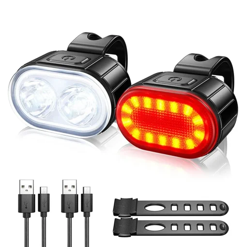 Lanternas de Bicicleta Recarregável USB LED