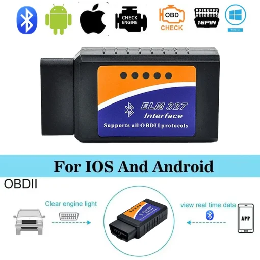 Leitor de Código de Scanner OBD2 Bluetooth para Carro