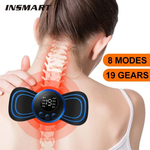 Massageador de Pescoço Massagem Elétrica Cervical EMS