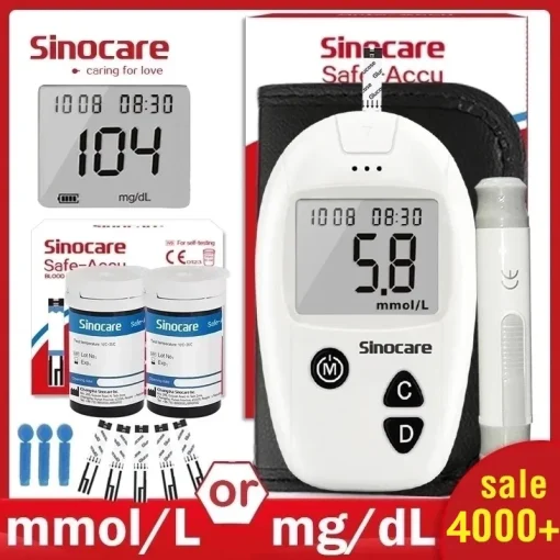 Medidor de Glicemia Sinocare Safe-Accu