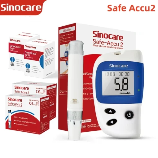 Medidor de Glicose Seguro Sinocare Accu2